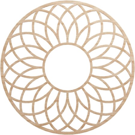 Ekena Millwork Cannes Wood Fretwork Pierced Ceiling Medallion, Alder, 36"OD x 12 1/4"ID x 3/8"T CMWP36X36X0375CNAL